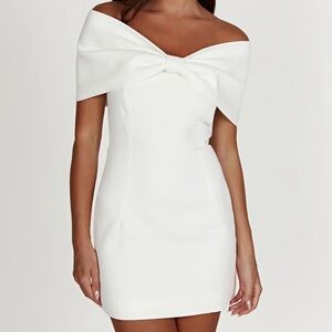 Meshki White Strapless Dress